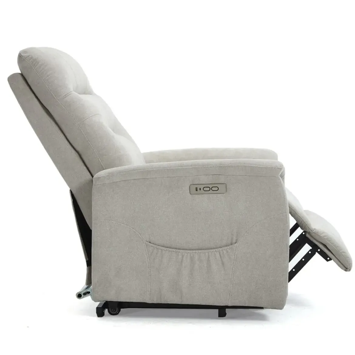 Sillón Relax Levantapersonas con 2 Motores Tapizado en Tela ARGOS