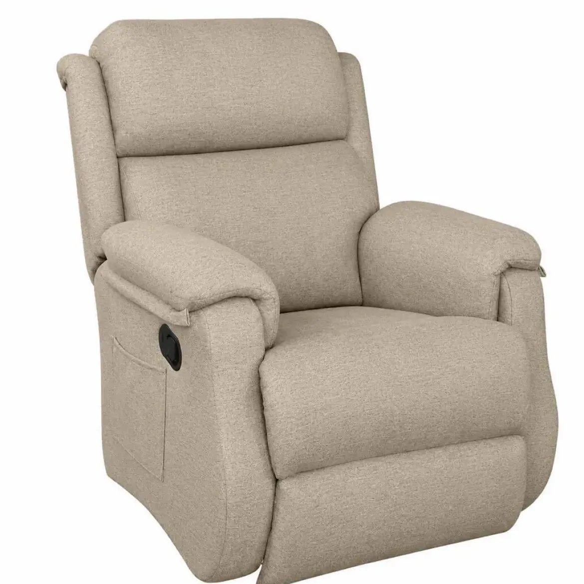 Sillón Relax Manual con Palanca Tapizado en Tela KATY