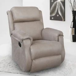 Sillón Relax Manual con Palanca Tapizado en Tela KATY