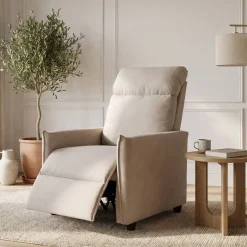 Sillón Relax Manual Push Back Tapizado en Tela ARLO