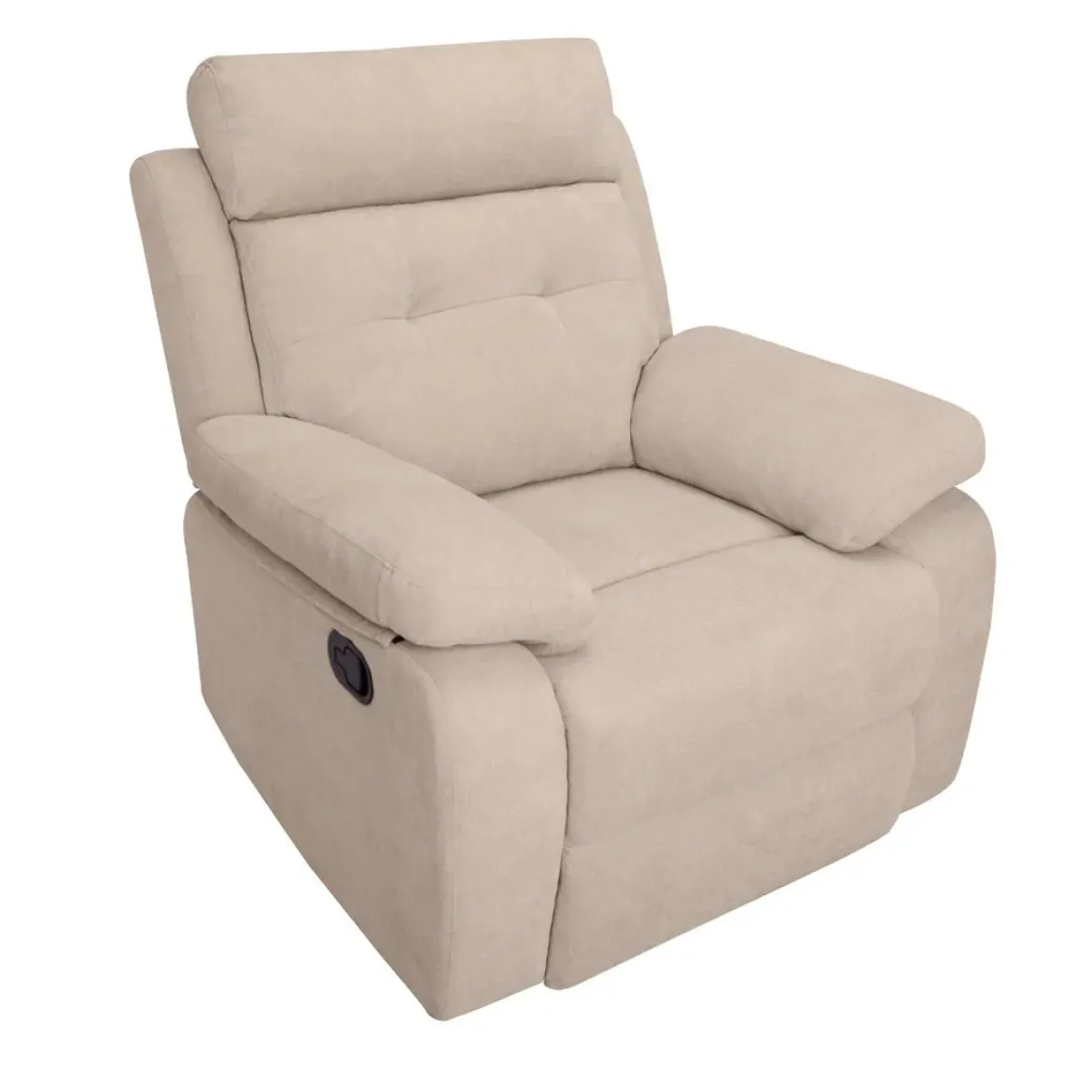Sillón Relax Manual Tapizado en Tela CARIBE Beige