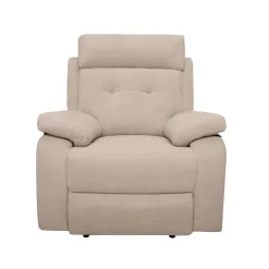 Sillón Relax Manual Tapizado en Tela CARIBE Beige