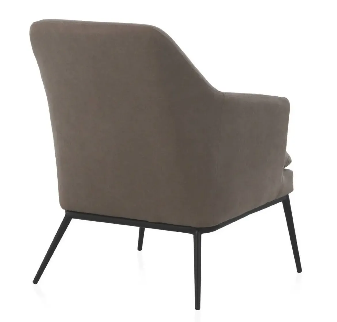 Sillón Tapizado con Cojín y Patas Metálicas GABAR