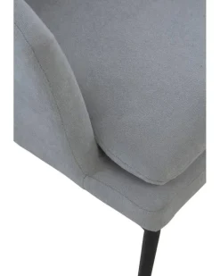 Sillón Tapizado con Cojín y Patas Metálicas GABAR