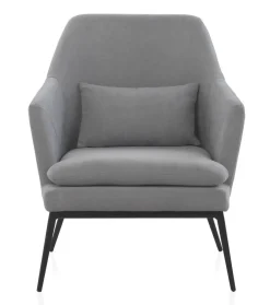 Sillón Tapizado con Cojín y Patas Metálicas GABAR