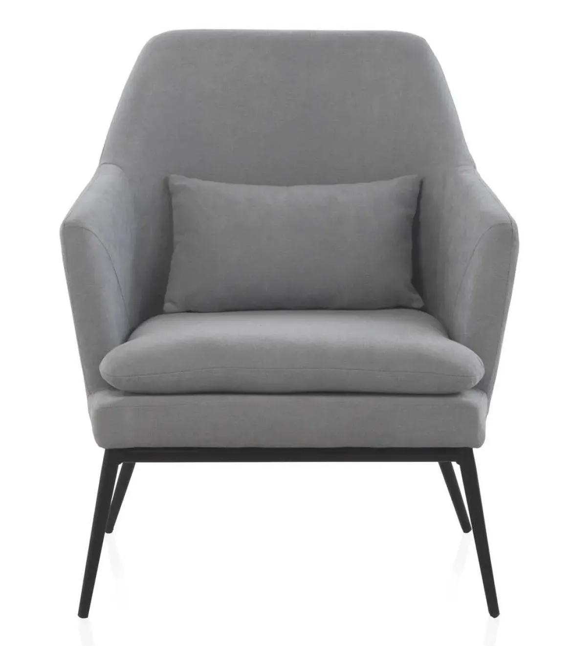 Sillón Tapizado con Cojín y Patas Metálicas GABAR