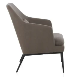 Sillón Tapizado con Cojín y Patas Metálicas GABAR