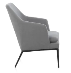 Sillón Tapizado con Cojín y Patas Metálicas GABAR