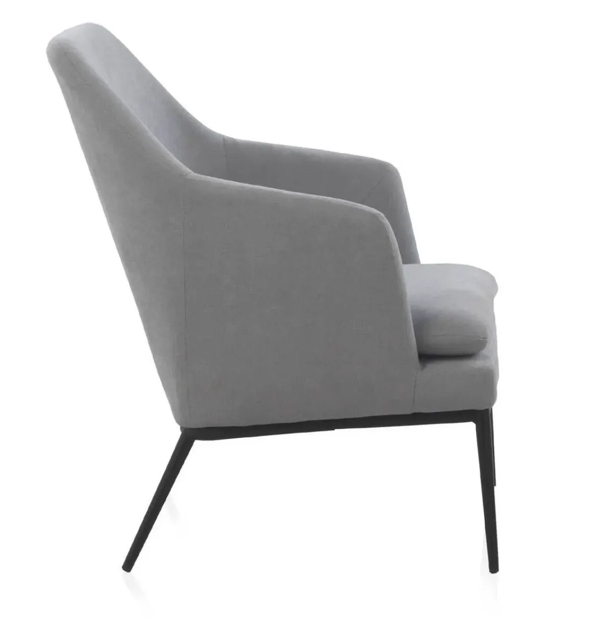 Sillón Tapizado con Cojín y Patas Metálicas GABAR