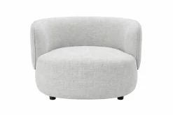 Sillón Tapizado en Poliéster Beige con Patas de Madera MB-225993