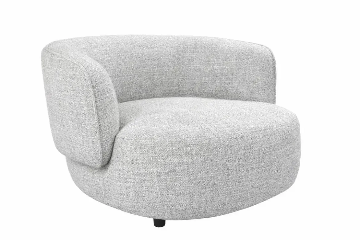 Sillón Tapizado en Poliéster Beige con Patas de Madera MB-225993