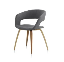Sillón tapizado en tela color gris GABAR VIVE modelo 8321