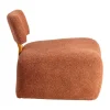Sillón Tapizado Jaspeado Color Teja de Madera Nórdico 615253