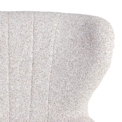 Sillón Tapizado Jaspeado Crudo con Patas de Madera 615250