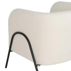 Sillón Tejido-Metal de Salón 68 cm Blanco 614513