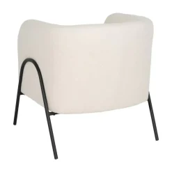 Sillón Tejido-Metal de Salón 68 cm Blanco 614513
