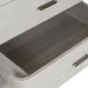 Sinfonier de Dormitorio en MDF Gris Claro con Tiradores de Metal MB-220064