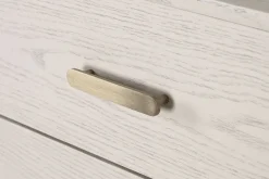 Sinfonier de Dormitorio en MDF Gris Claro con Tiradores de Metal MB-220064