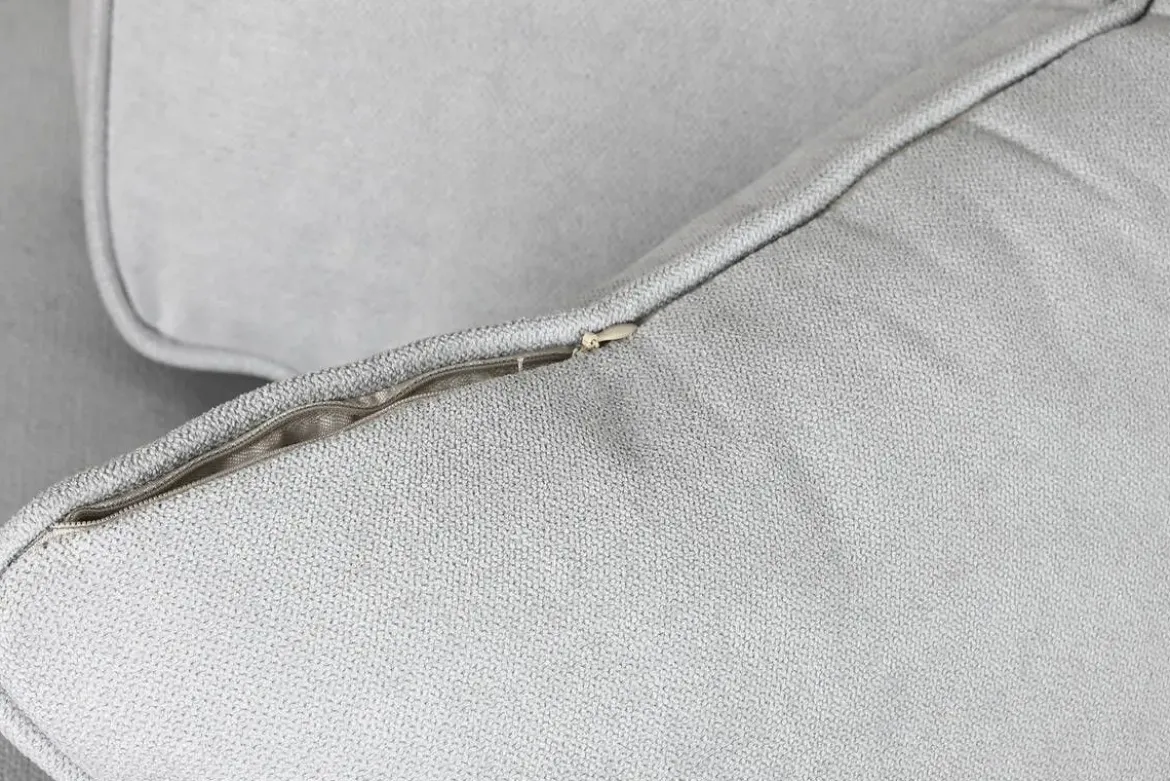 Sofá Cama Chaiselongue en Poliéster Gris con Estructura de Madera MB-211718