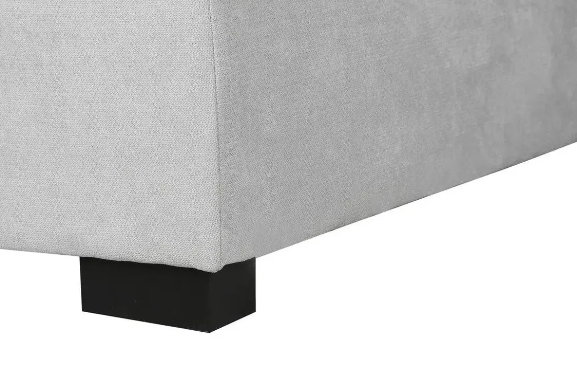 Sofá Cama Chaiselongue en Poliéster Gris con Estructura de Madera MB-211718