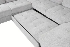 Sofá Cama Chaiselongue en Poliéster con Arcón MB-219483
