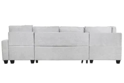 Sofá Cama Chaiselongue en Poliéster con Arcón MB-219483