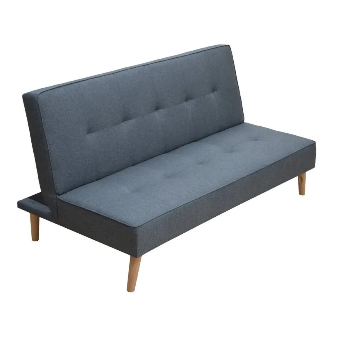 Sofá Cama Clic Clac con Patas de Madera Tapizado UNAI