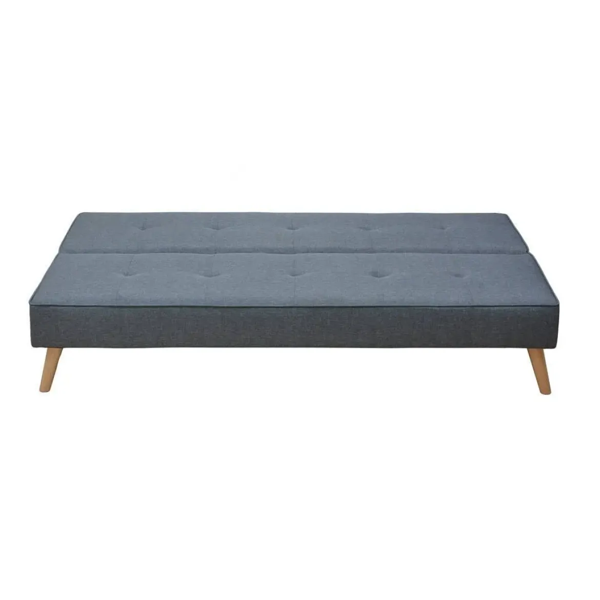 Sofá Cama Clic Clac con Patas de Madera Tapizado UNAI