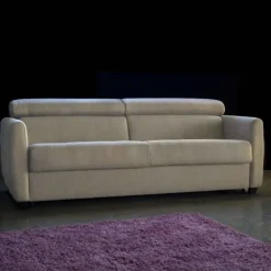 Sofá Cama con 3 Plazas y Patas de Madera PROST
