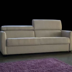 Sofá Cama con 3 Plazas y Patas de Madera PROST