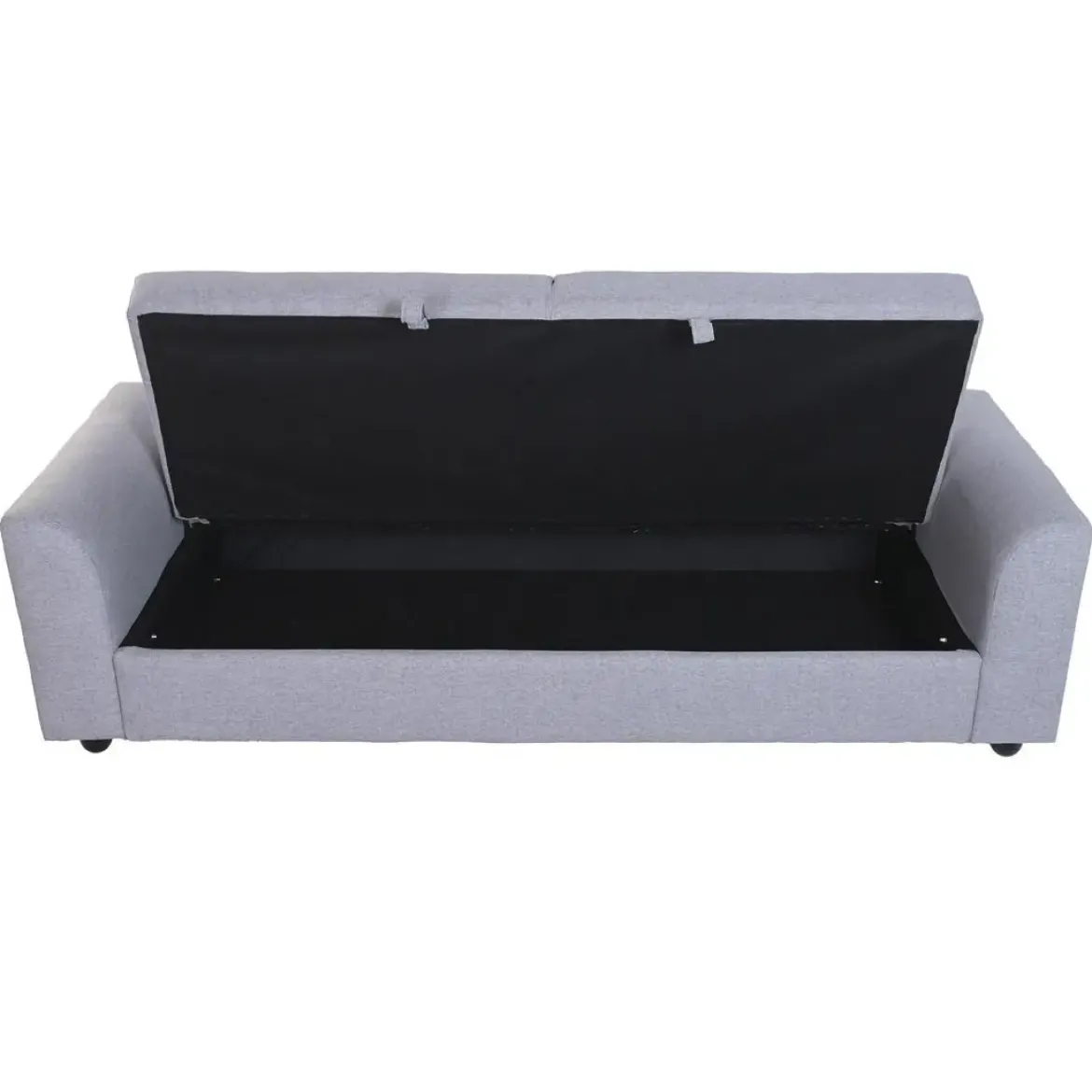 Sofá Cama Convertible Tapizado en Poliéster Gris MB-228440