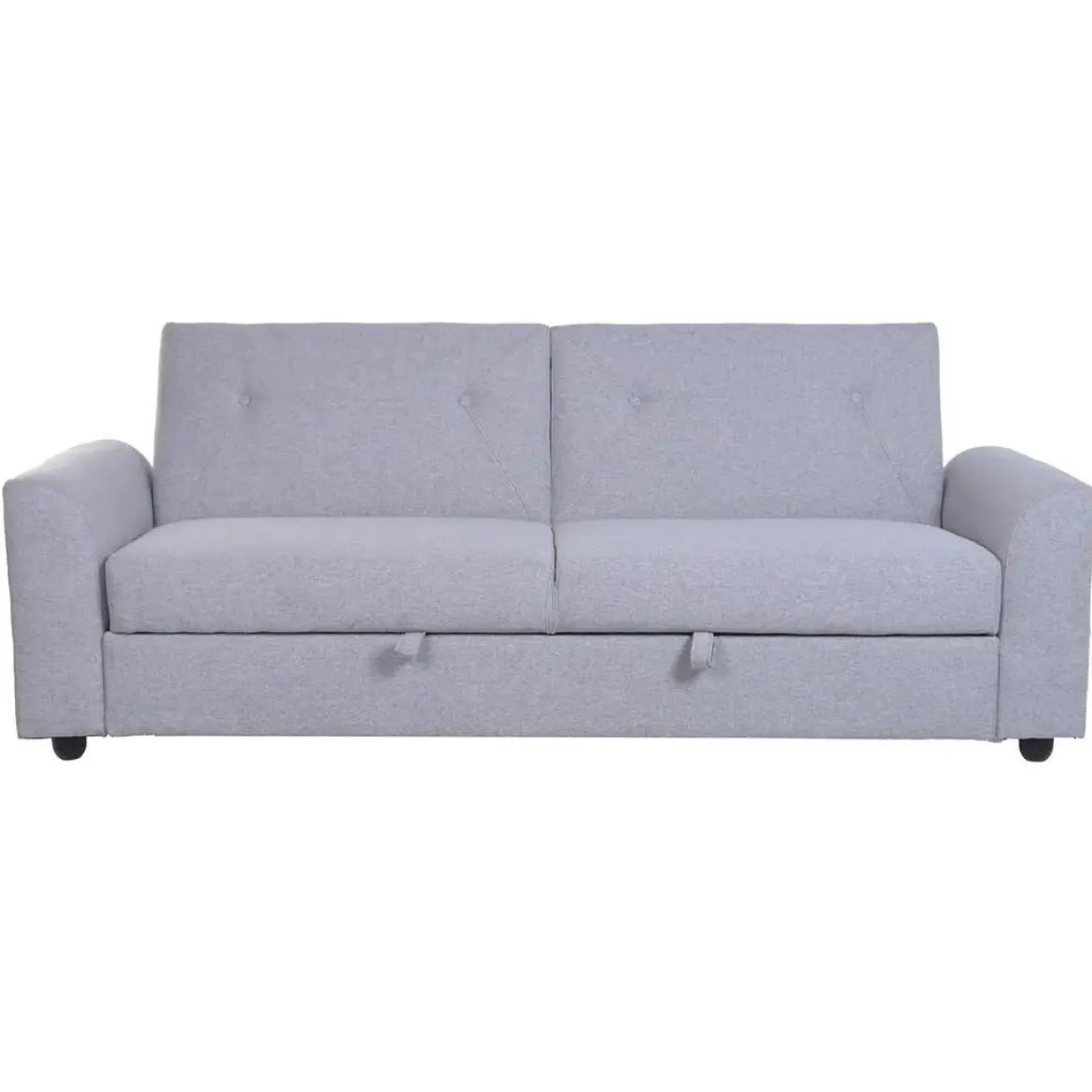 Sofá Cama Convertible Tapizado en Poliéster Gris MB-228440