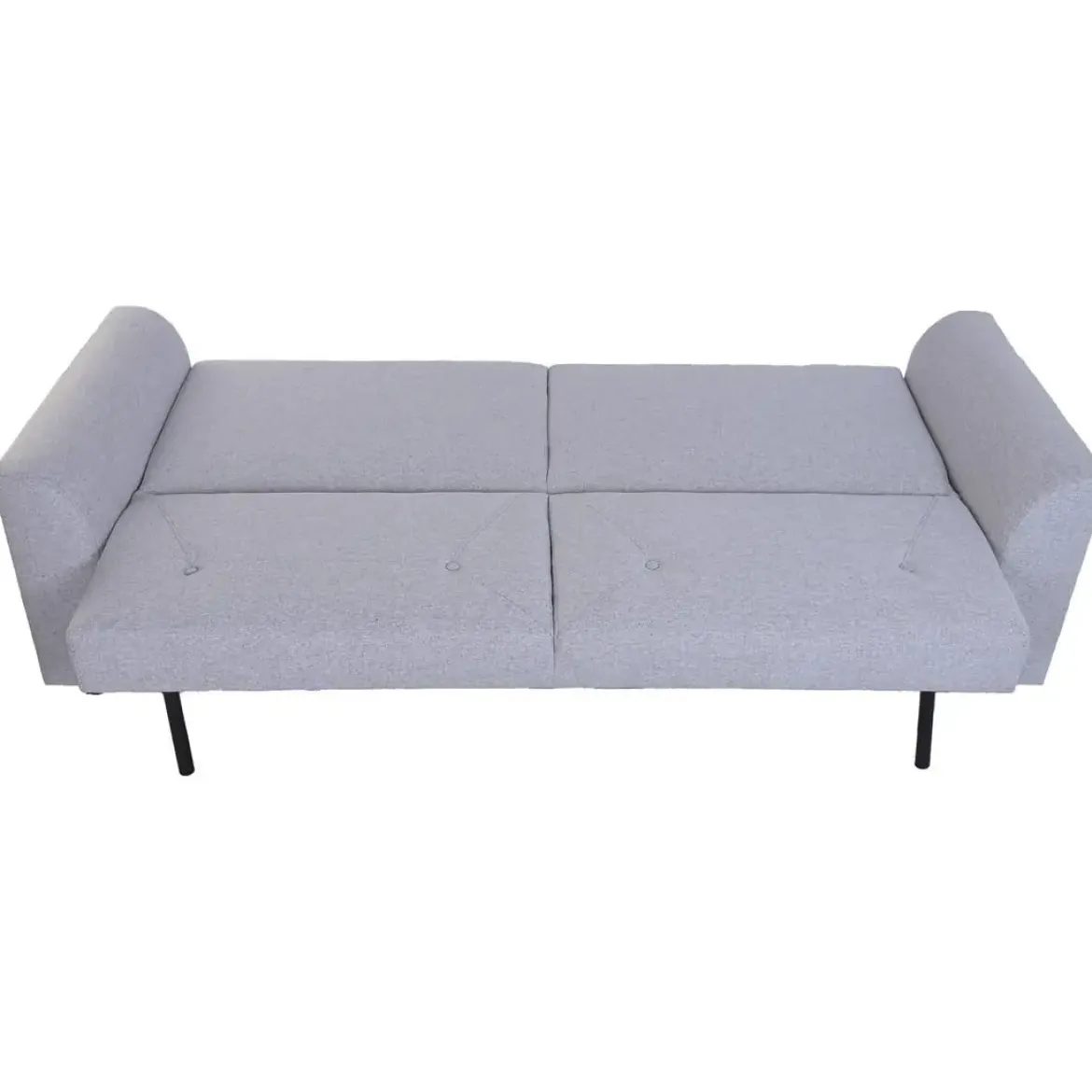 Sofá Cama Convertible Tapizado en Poliéster Gris MB-228440