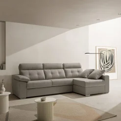 Sofá Cama Italiano con Chaise Longue Derecha NEREA