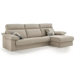 Sofá Cama Italiano con Chaise Longue y Arcón IRATI