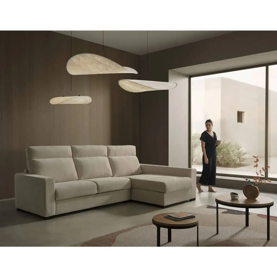 Sofá Cama Italiano con Chaise Longue Derecha CRONO