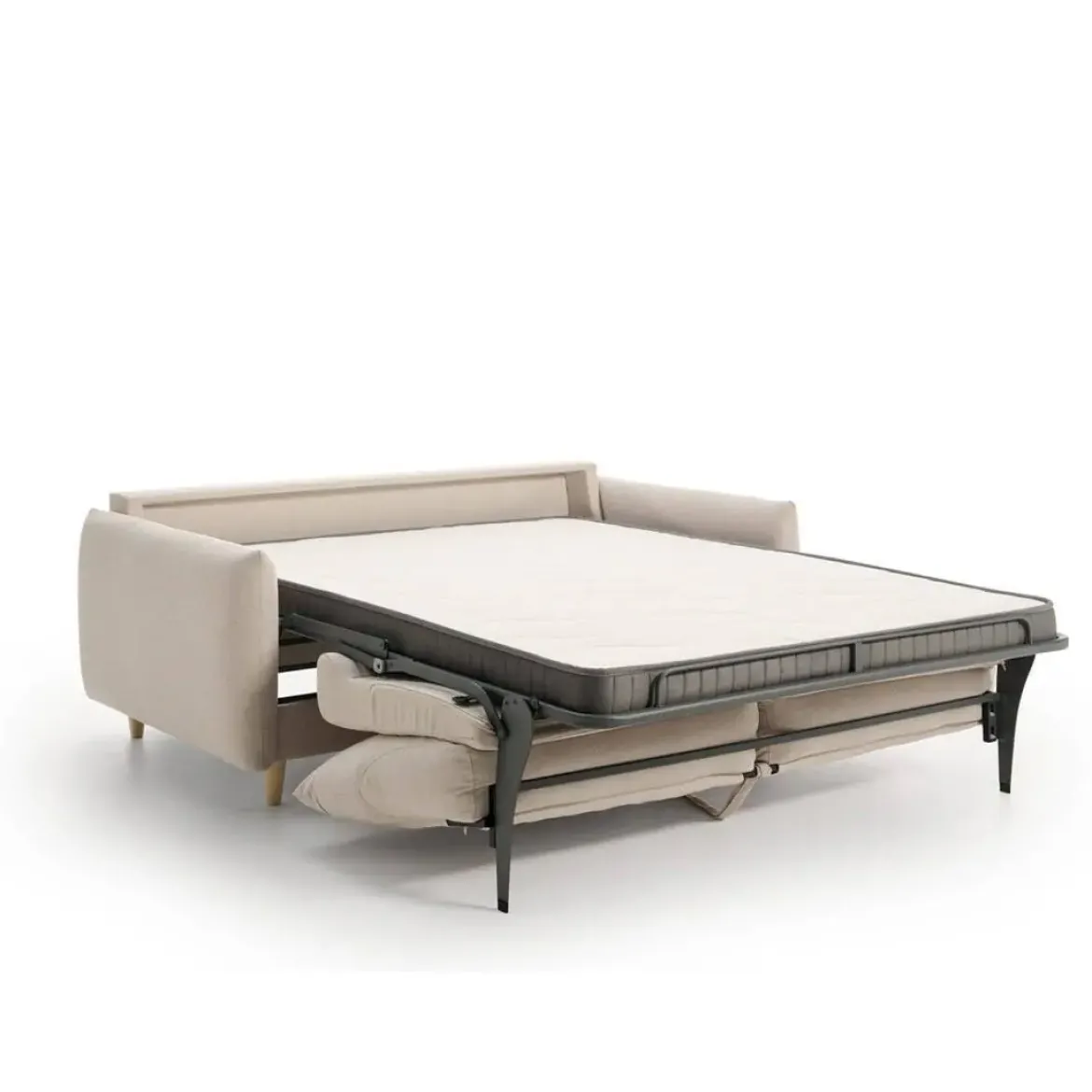 Sofá Cama Italiano de 3 Plazas Tapizado en Tela MANDY
