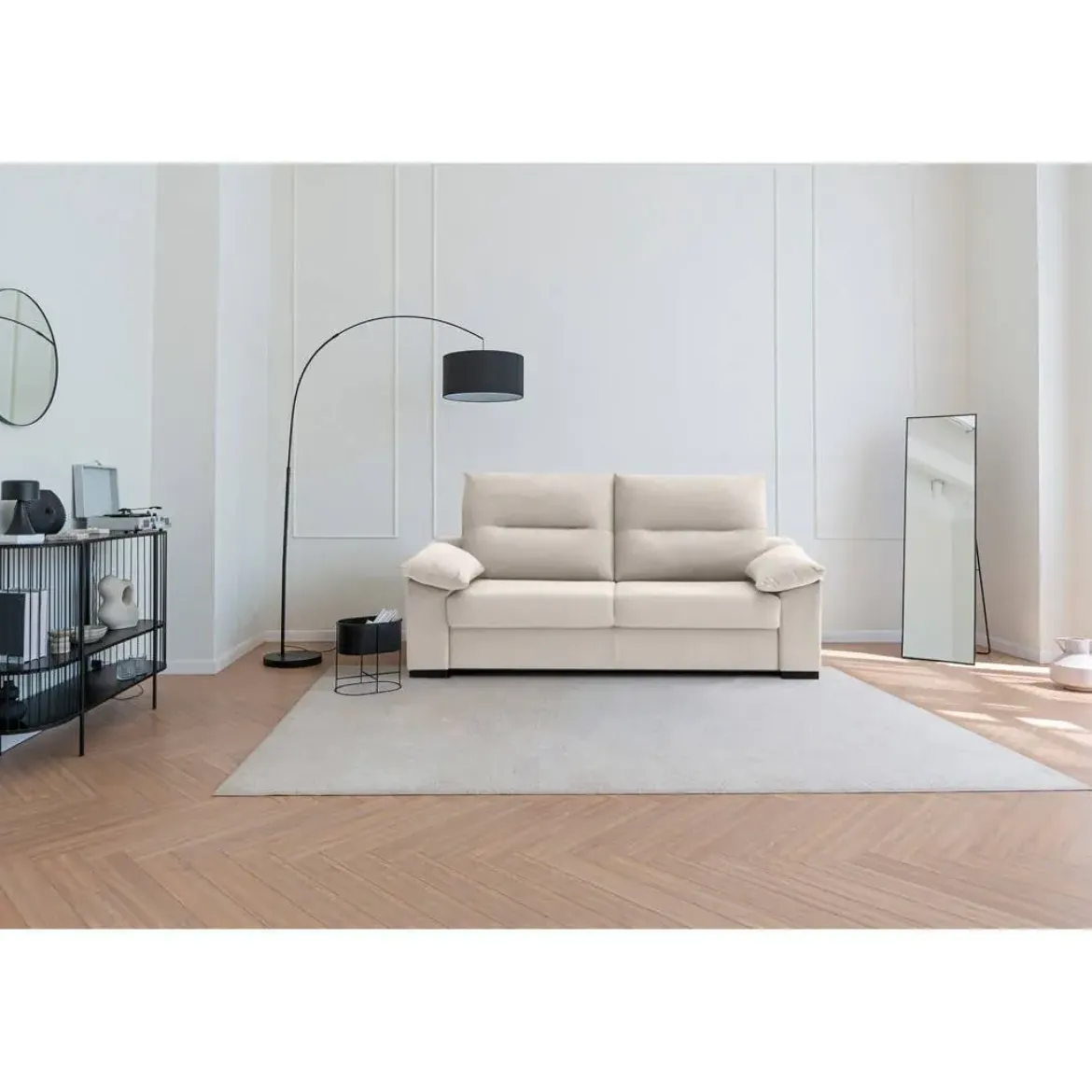 Sofá Cama 3 Plazas de Apertura Italiana con Colchón de 12 cm FREE