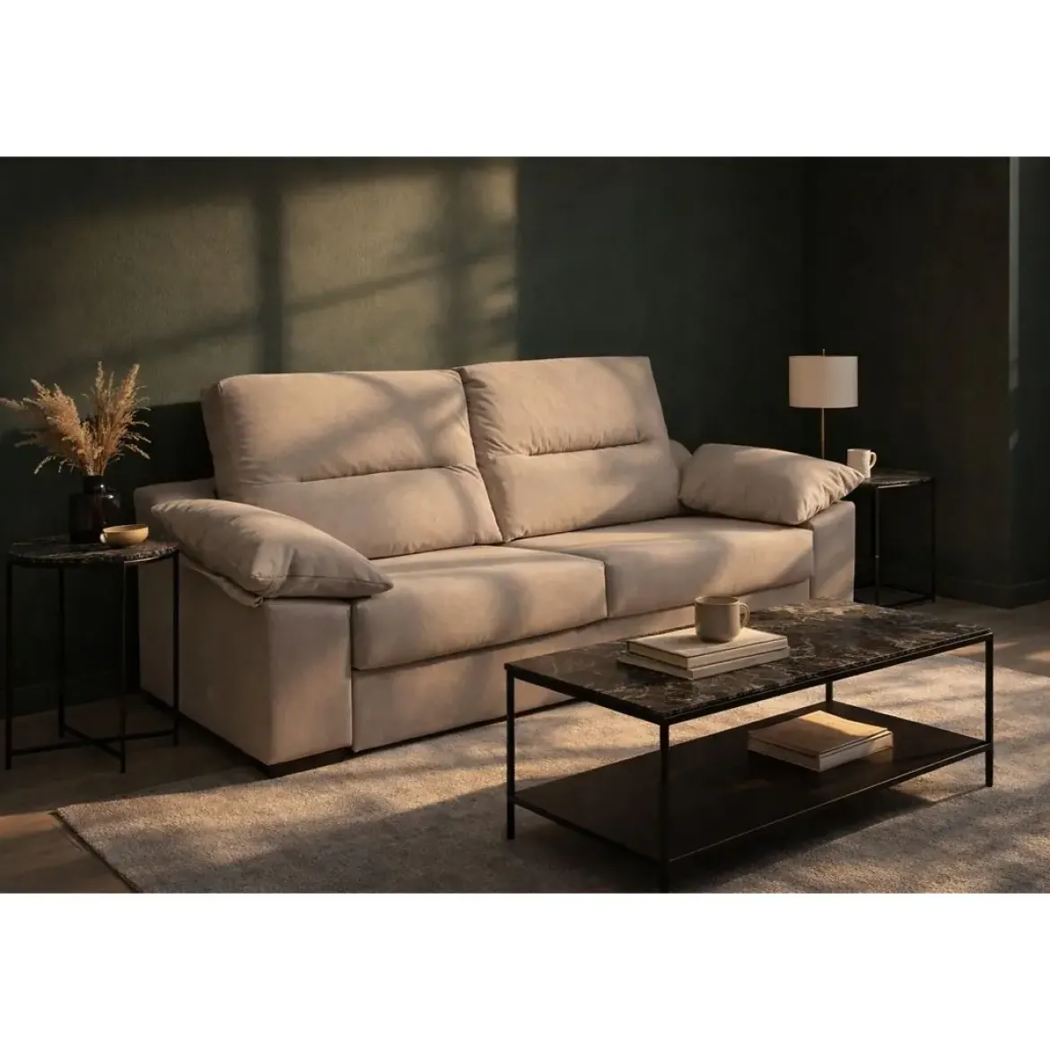 Sofá Cama 3 Plazas Desenfundable Modelo PISSA