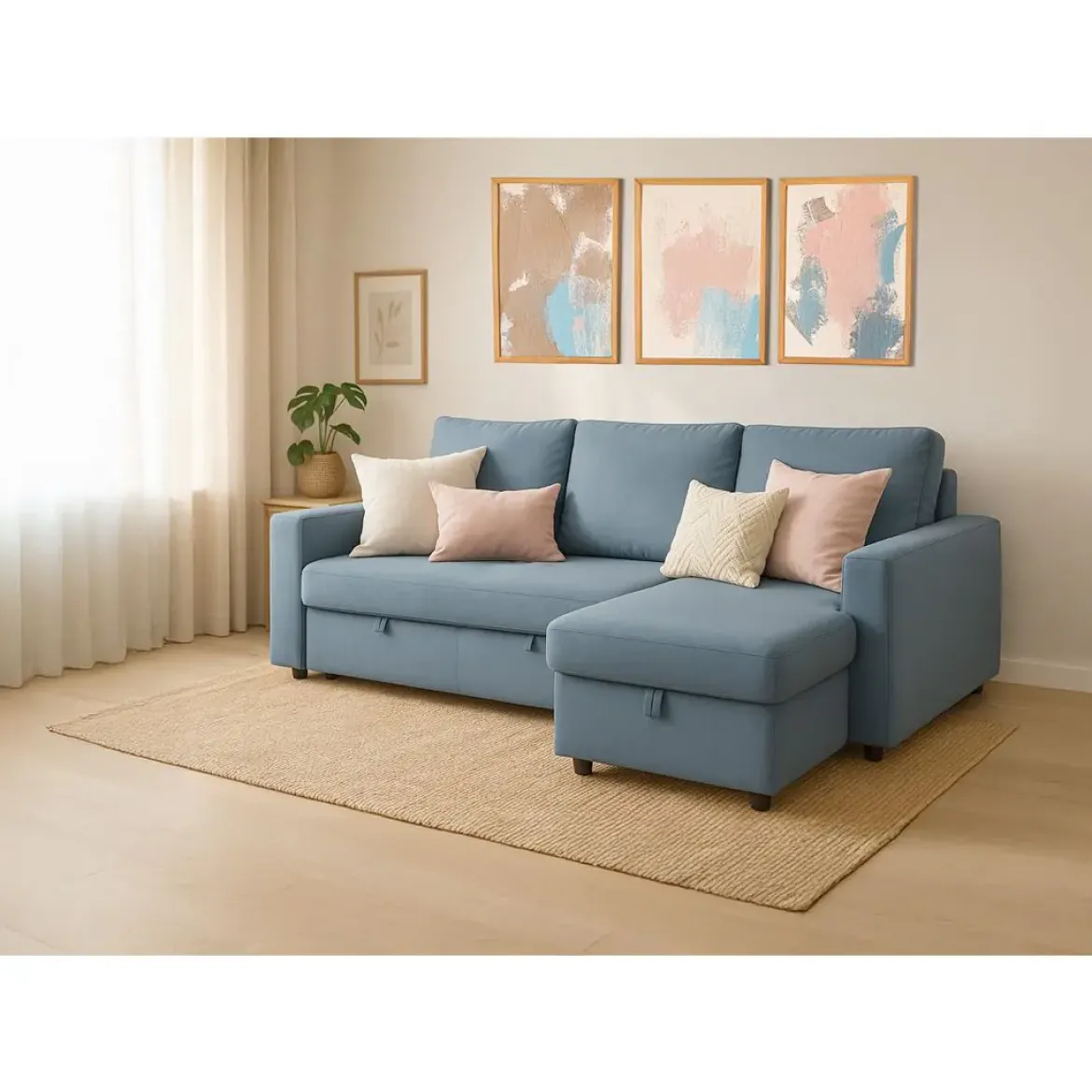Sofá Chaise Longue Cama Reversible con Arcón PLAY