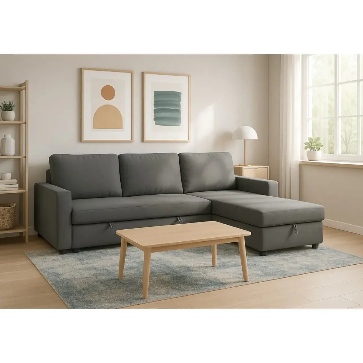 Sofá Chaise Longue Cama Reversible con Arcón PLAY