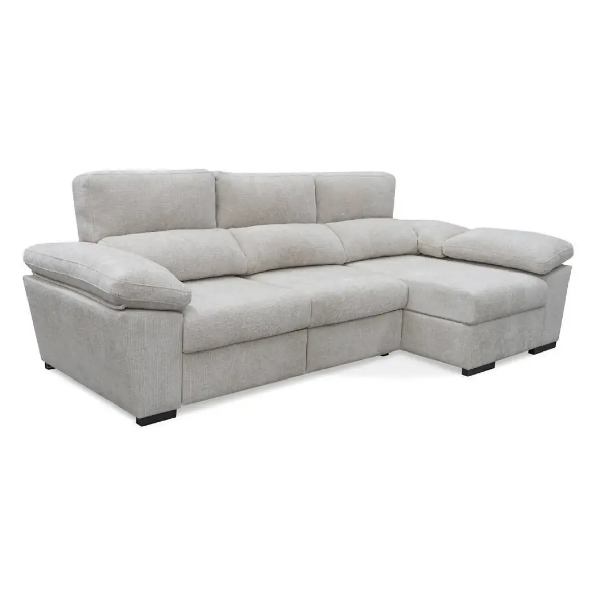 Sofá Chaise Longue con Arcón y Asientos Deslizantes Derecha ELAN
