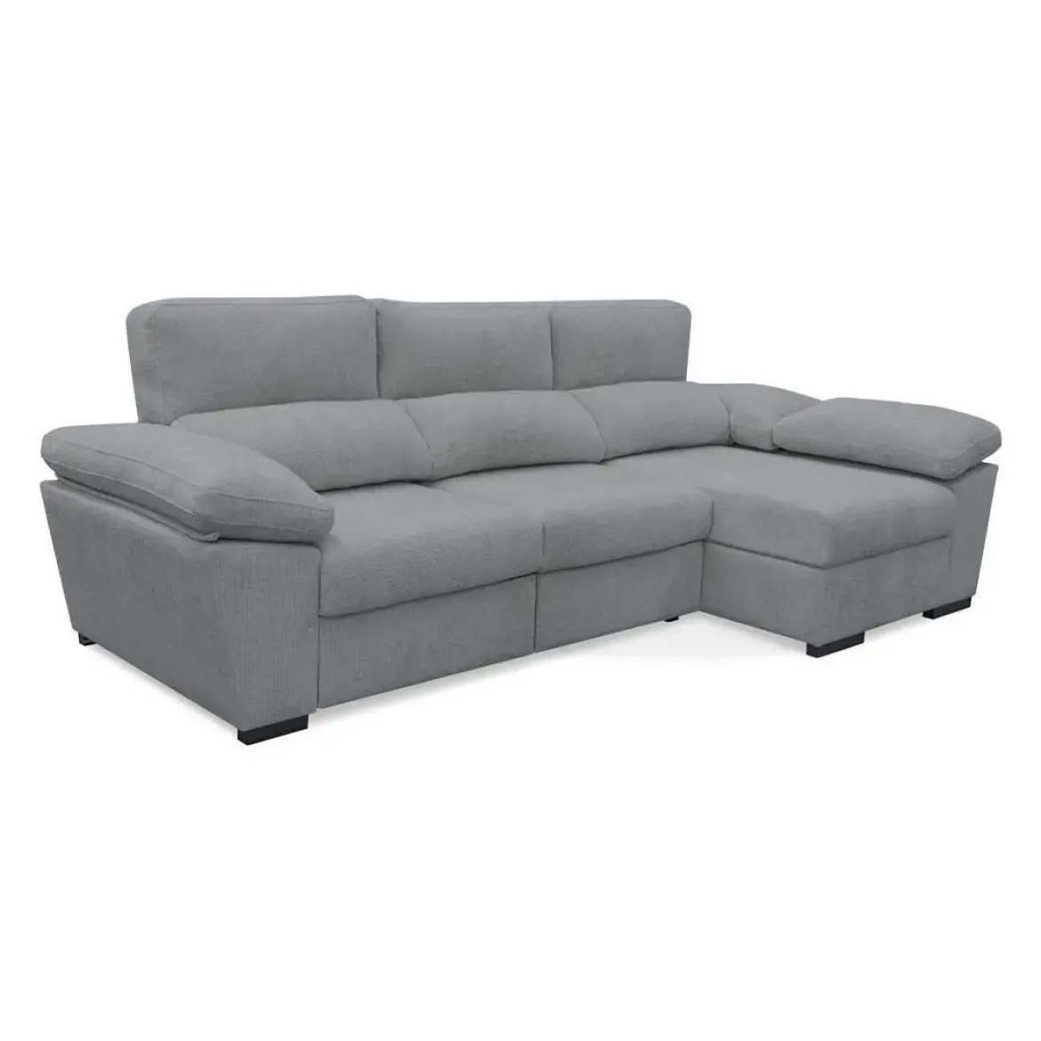 Sofá Chaise Longue con Arcón y Asientos Deslizantes Derecha ELAN