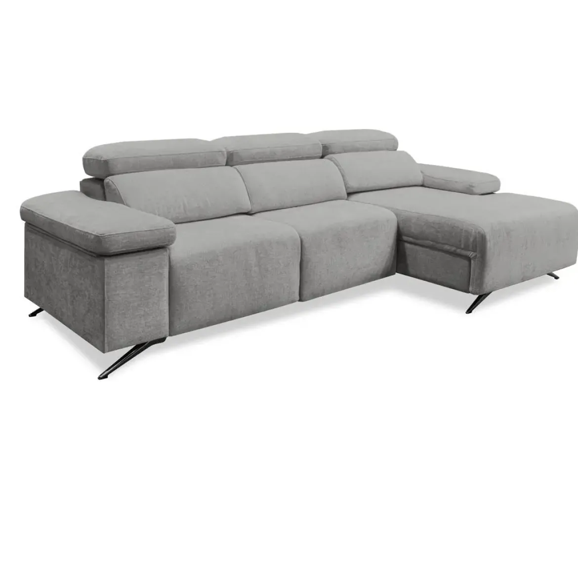 Sofá Chaise Longue con Arcón y Asientos Deslizantes Derecha LEXI