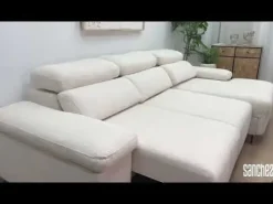 Sofá Chaise Longue con Arcón y Asientos Deslizantes Derecha LEXI