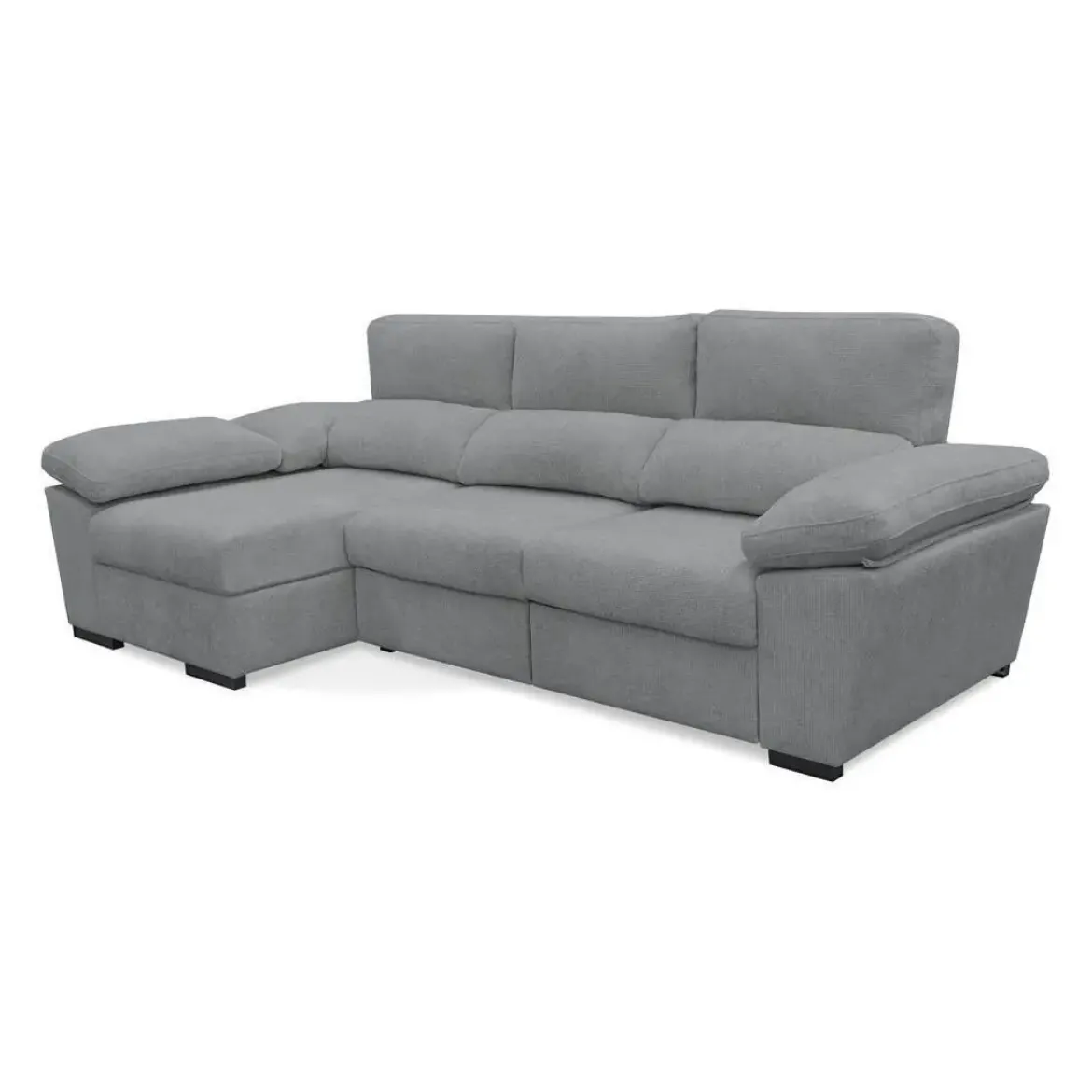 Sofá Chaise Longue con Arcón y Asientos Deslizantes Izquierda ELAN