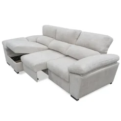 Sofá Chaise Longue con Arcón y Asientos Deslizantes Izquierda ELAN