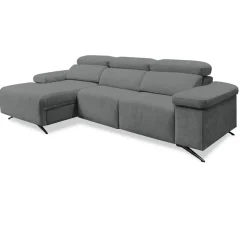 Sofá Chaise Longue con Arcón y Asientos Deslizantes Izquierda LEXI