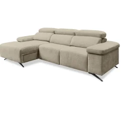 Sofá Chaise Longue con Arcón y Asientos Deslizantes Izquierda LEXI