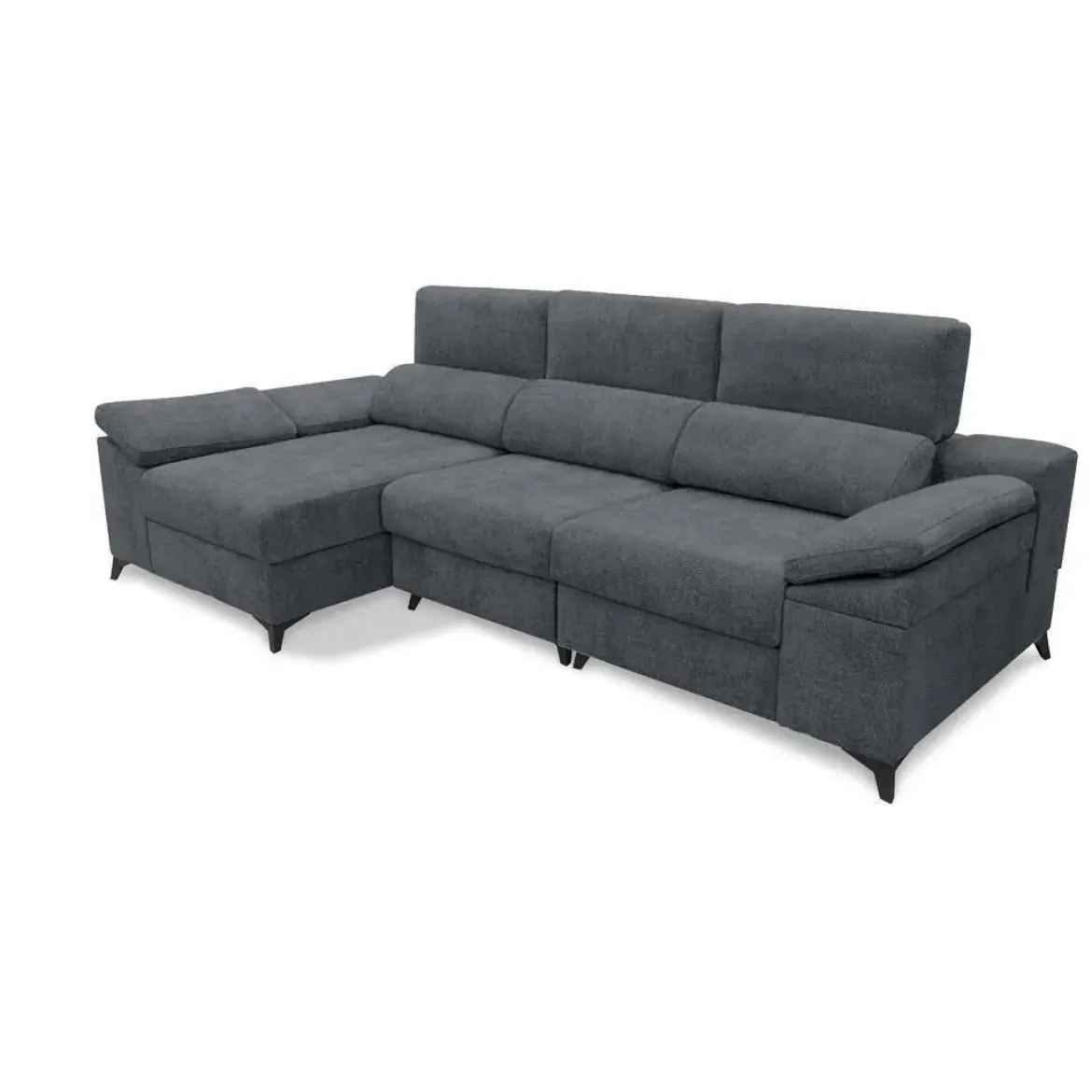 Sofá Chaise Longue con Arcón y Asientos Deslizantes Izquierda TIJUANA